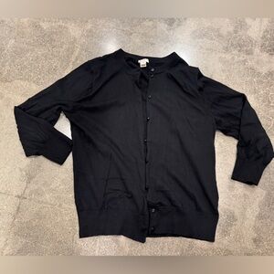 J. Crew Clare Black Cardigan